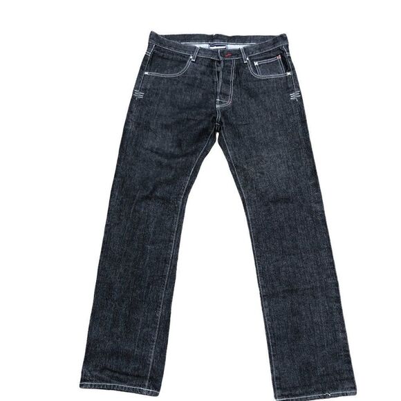 RARE The Hundreds Embroidered Jeans Size 34 Gray DENIM BUNDLE - Picture 4 of 10